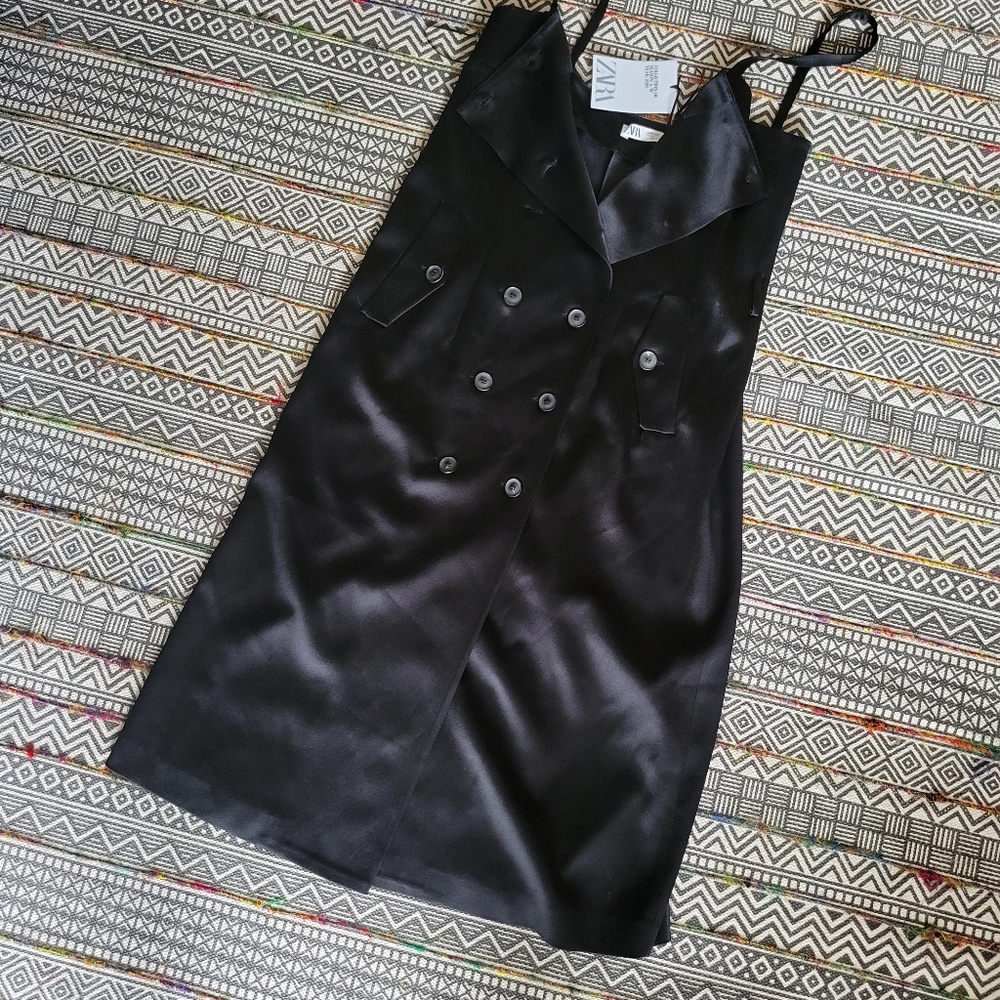 NWT Zara Collection Tuxedo Dress sz.12